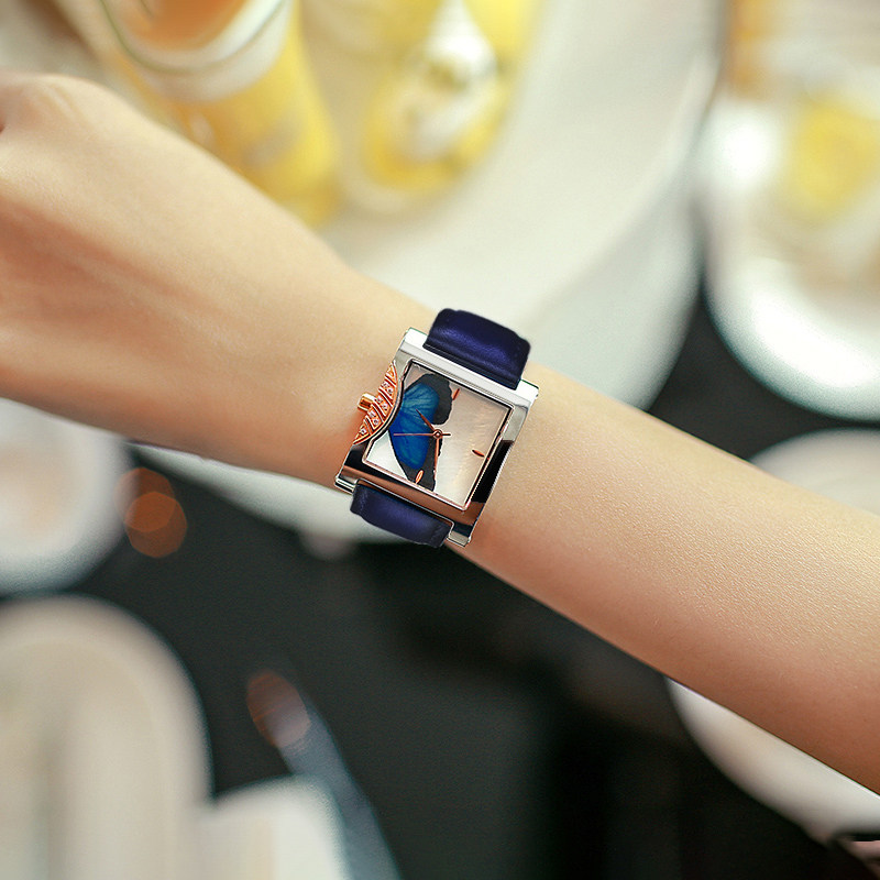 Song Xiang Nabutterfly Light Luxury Little Watch Women Senior Sense Belt Watch Design Fashion Brand Watch