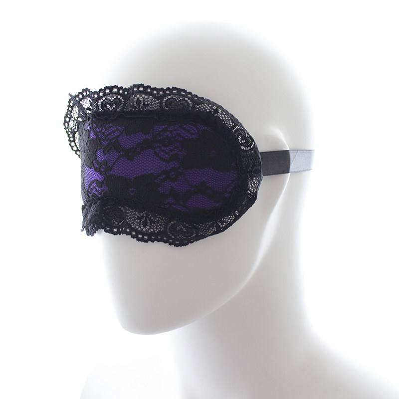 Purple double lace with eyemask SM fun supplies for men and women with alternative flirtation adult toys
