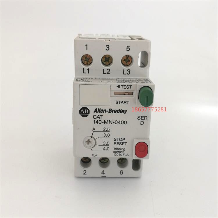 Original Allen-Bradley Rockwell 140-MN-0400 Motor Protector 2 5-4A