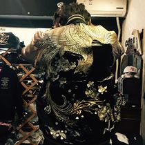 Spring and Autumn National Tide Yokosuka Embroidery Men and Women Couple Baseball Jacket Three Provinces and Six Ukiyo-e Suzaku Jacket