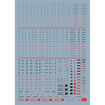(EVO) MG 1: 100 NC05OC-1003 HIQ style (warning system) Special water sticker(Black and red)