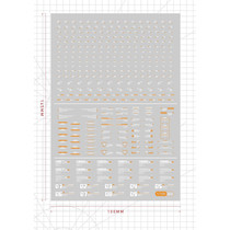 (Ingenuity Society) VOL-2-009 MG RE 1:100 warning signs (General Series) Water stickers