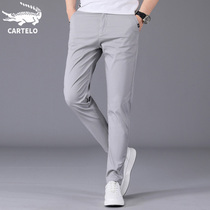 Crocodile Casual Pants Men's Spring Korean Fashion Loose Joker Spring Summer Slim Fit Pants Men's Pants
