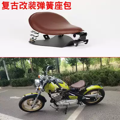 Applicable locomotive retro modified spring cushion seat bag accessories Harley 883 guardrail 400 single seat bag universal 25