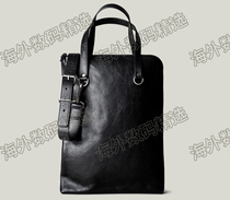 hardcraft Portrait Leather Briefcase Coal Leather Shoulder Bag