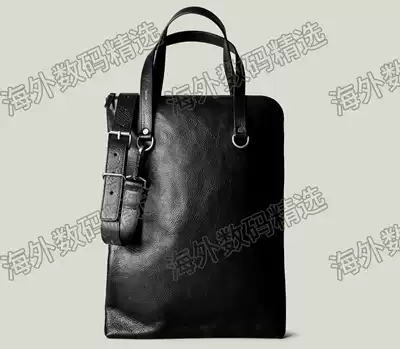 hardgraft Portrait Leather Briefcase Coal Leather shoulder bag