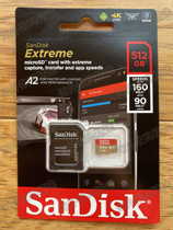 SanDisk SanDisk Extreme 512G 1T memory card microsd card TF CARD A2 U3 V3 high-speed