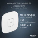 Netgear Wax630E7800 Wi -Fi 6e Poe Wireless AP Tope Access
