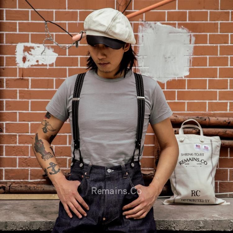 Remains imported American cotton super soft 40's plain retro round neck short-sleeved T-shirt