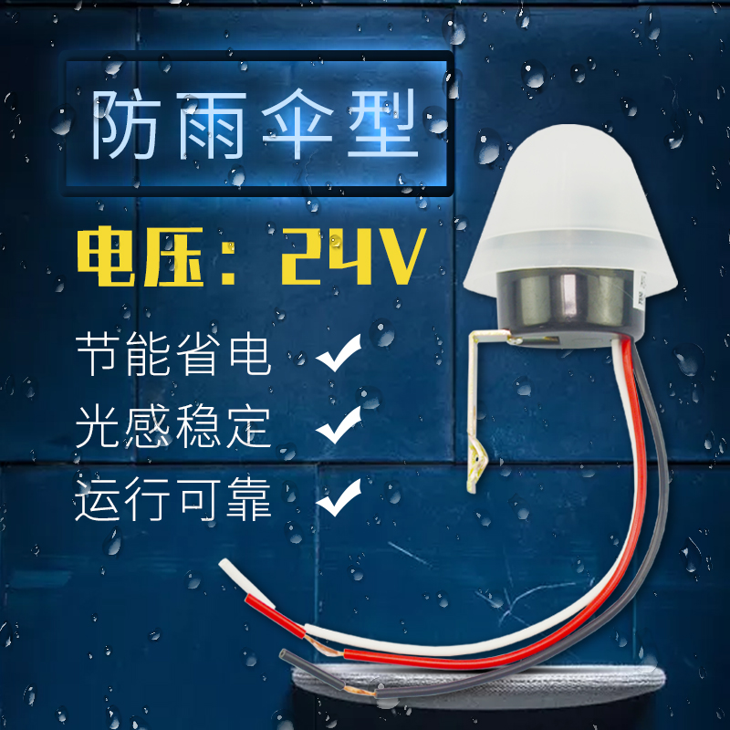 Rainforescent AS - 20 light switch 24V battery with automatic street lighting induction control outdoor light mushroom umbrella