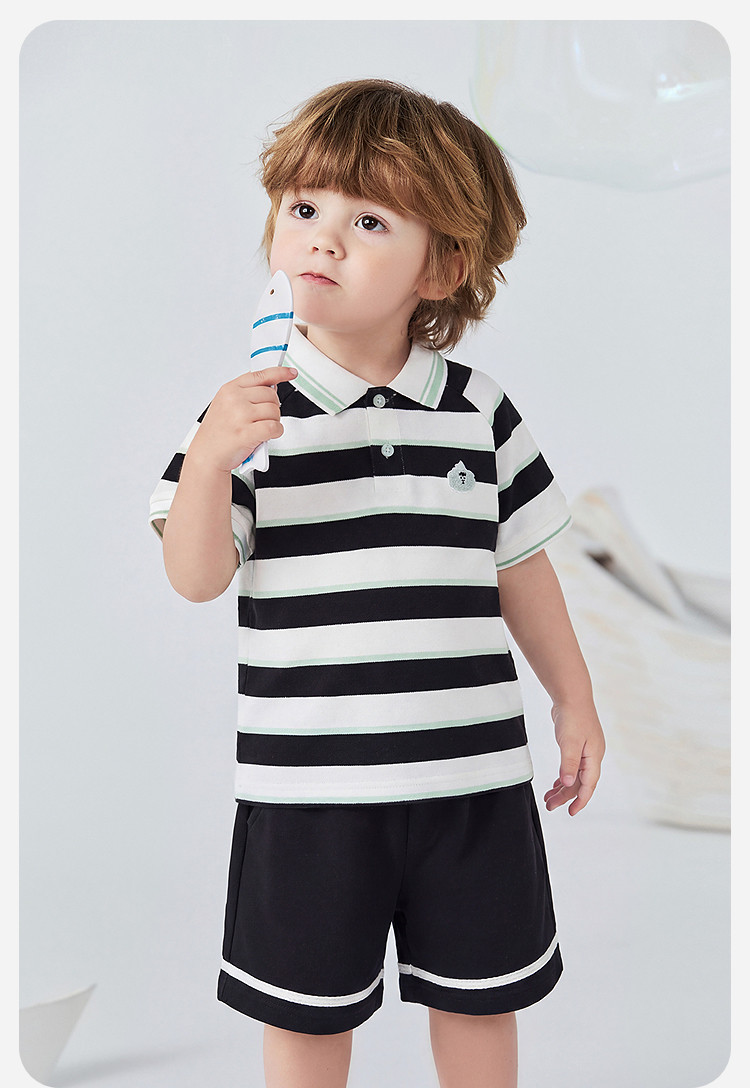 Mini Bala Polo Short-Sleeved Vest Set — 21