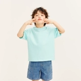 Летняя антибактериальная футболка с коротким рукавом для мальчиков, семейный стиль, короткий рукав