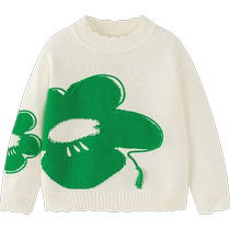 (Sweater) Mini Balabala Girls Sweater Winter Baby Warm Childrens Sweater for a Family of Three