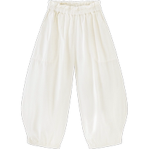 (Same style in the mall) Mini Balabala pure cotton girls trousers childrens comfortable and breathable pants new summer style