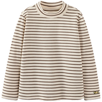 (mini parent-child) Mini Balabala boys and girls simple slim bottoming T-shirt for a family of three in autumn