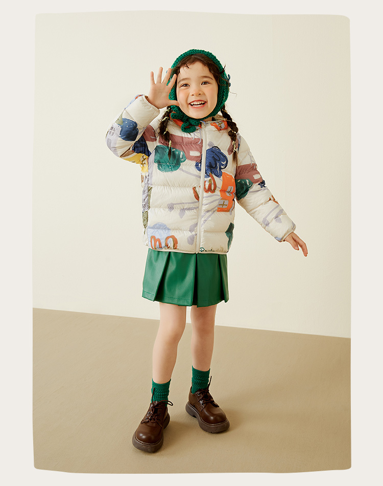 迷你巴拉巴拉 儿童 轻暖萌趣羽绒服 图14