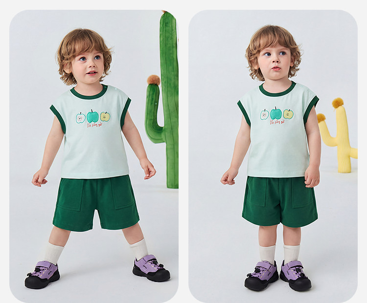Mini Bala Polo Short-Sleeved Vest Set — 33