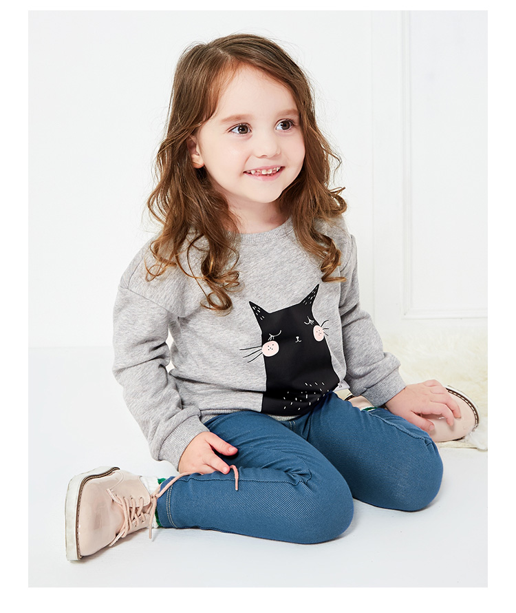 Mini Balla Balla Girls Jeans Baby Spring and Autumn Quần legging thun mùa xuân và quần cho bé quần jean trẻ em