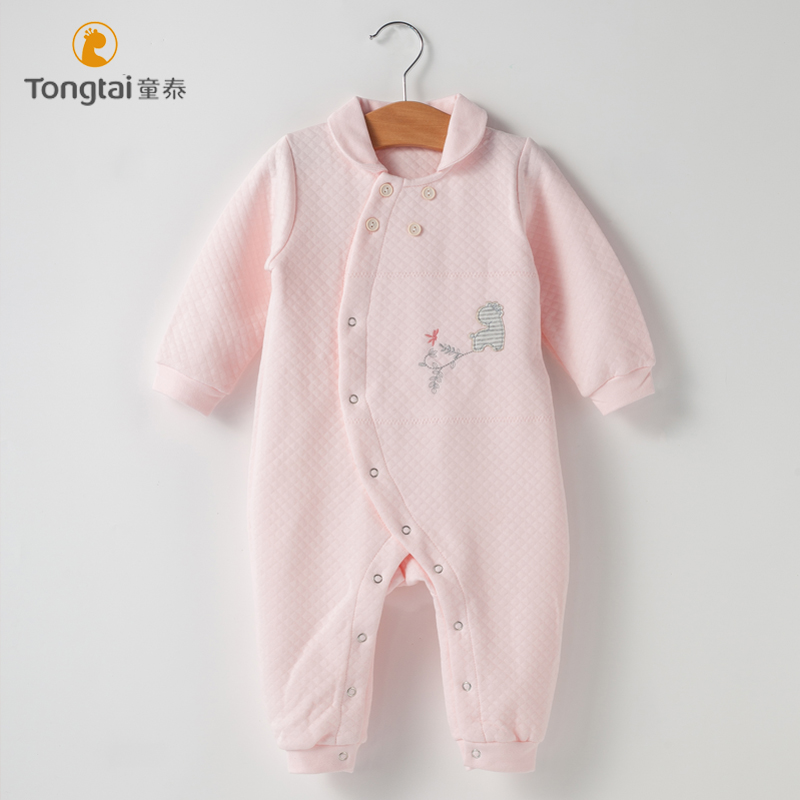 Child Tai Baby Long sleeves Lie autumn Winter Princess Female baby Long sleeves Climbing Suit Fall Warm Khau Clothes Out