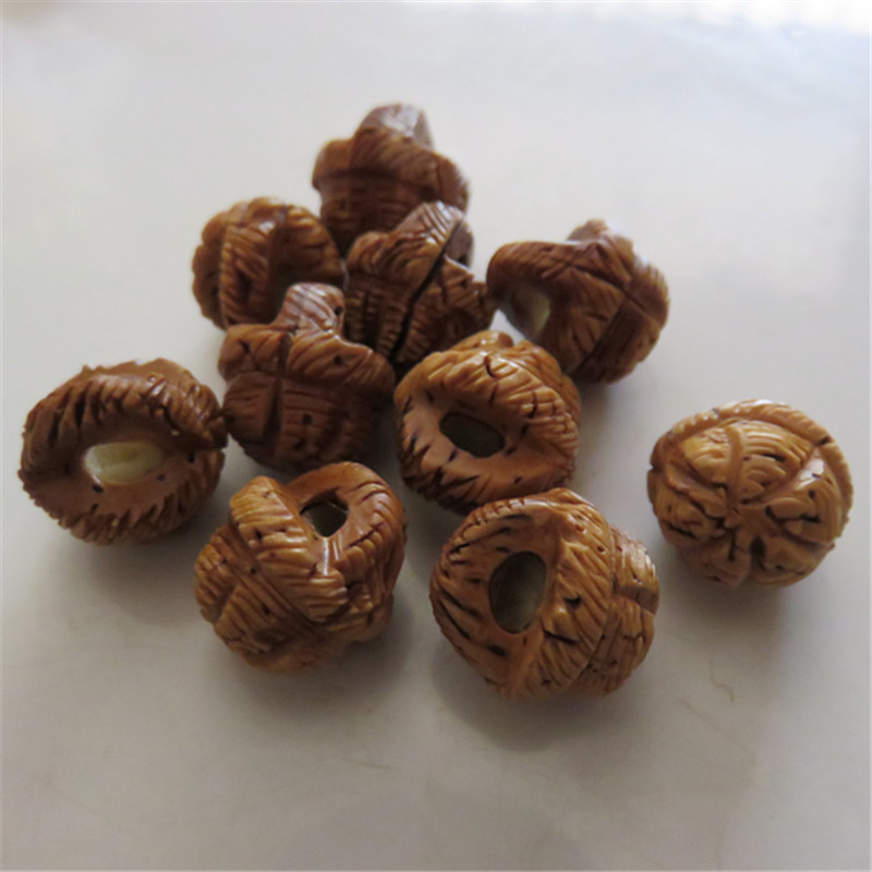 Peach core carved peach basket pure handmade core carved peach basket boutique single wild peach basket bracelet pendant play accessories