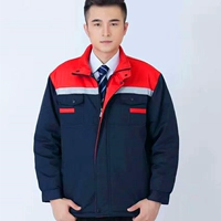 Хлопковая куртка с красным плечом (куртки не представлены без шляп)