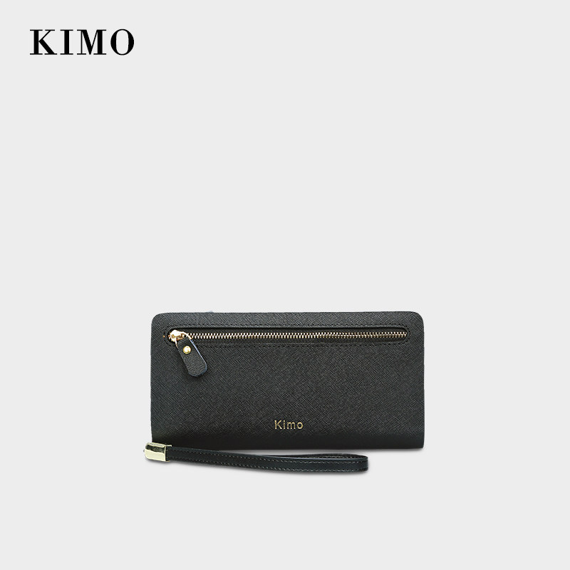 KIMO new ladies' wallet bracelet bracelet handpicked large banknote clip Bull Leather Minimalist Money Clip Leather Clip
