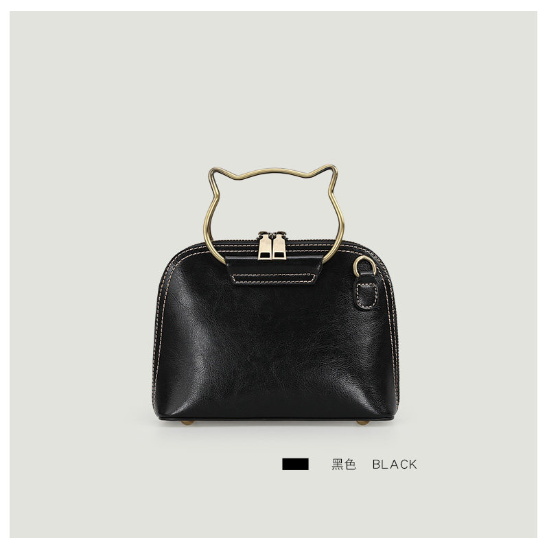 KIMO niche design bag for Spring and Summer 2023 new minimalist tide - hawk cat hands - on single shoulder cowskin bag