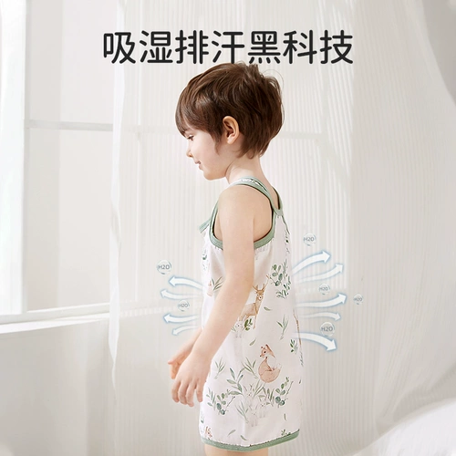 欧孕 Детский спальный мешок для сна, бандаж пупочный, детское летнее марлевое дудоу