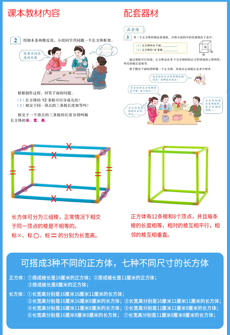 Trường tiểu học lập phương song song khung nối để xây dựng hình học cơ thể dài bề mặt mở rộng bản đồ mô hình từ tính mô hình hình học ba chiều học sinh hỗ trợ toán học có thể tháo rời - Kính gọng kính cận nữ đẹp