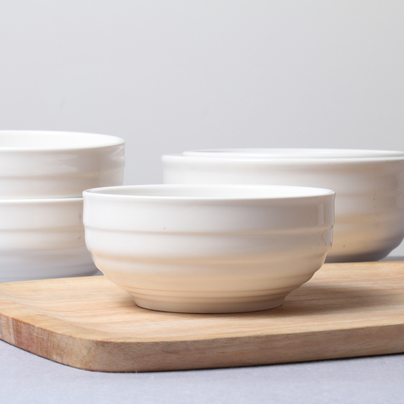 Pure white ceramic bowl of the big eat bowl mercifully rainbow such as bowl bowl household more Japanese rice bowls rainbow such use