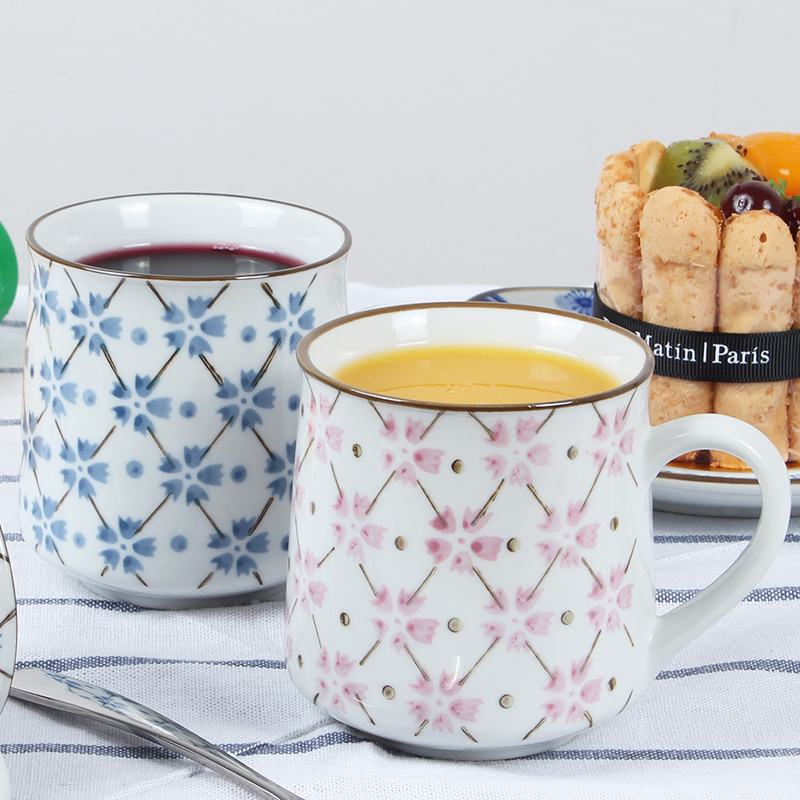 Creative move under the glaze color hand - made Korean children is the milk cup ceramic cup for cup glass cup for breakfast