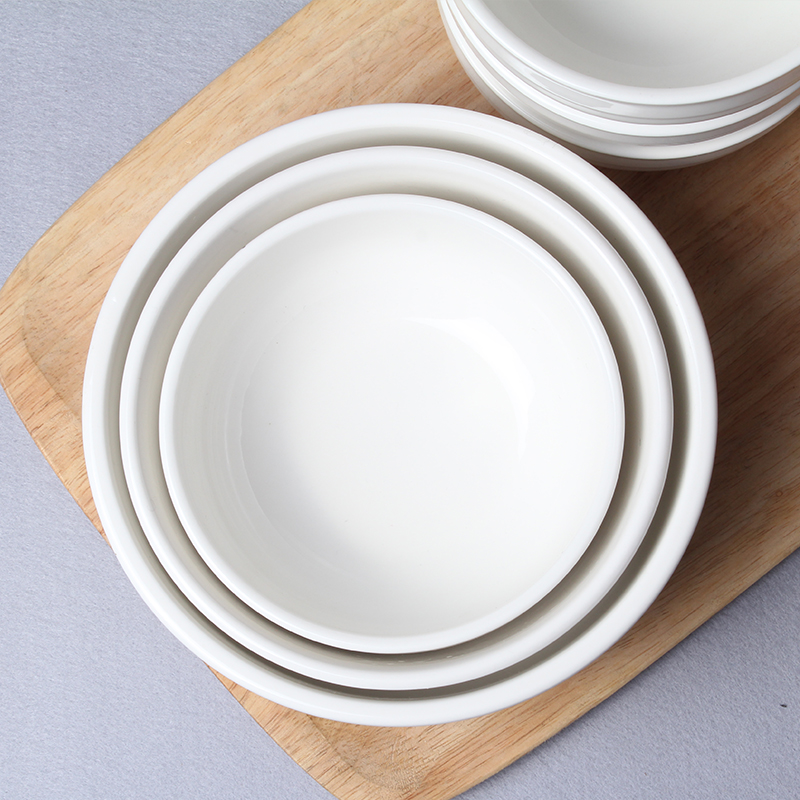 Pure white ceramic bowl of the big eat bowl mercifully rainbow such as bowl bowl household more Japanese rice bowls rainbow such use