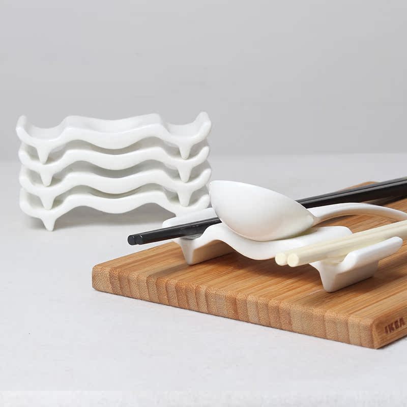 White household ceramics creative restaurant ipads China amphibious dynasty chopsticks rack hold chopsticks pillow rack chopsticks doesn five