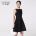Kiểu váy ngắn màu đen của Hepburn nữ 2020 mùa hè mới giữa chiều dài tự canh một bên vai không tay màu đen - Sản phẩm HOT Sản phẩm HOT