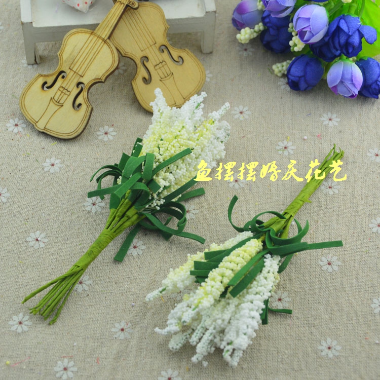 DIY vòng hoa chất liệu hoa giả hoa oải hương PE sao cô dâu boutonniere cổ tay hoa trang trí đám cưới hoa - Hoa nhân tạo / Cây / Trái cây hoa giả để bàn