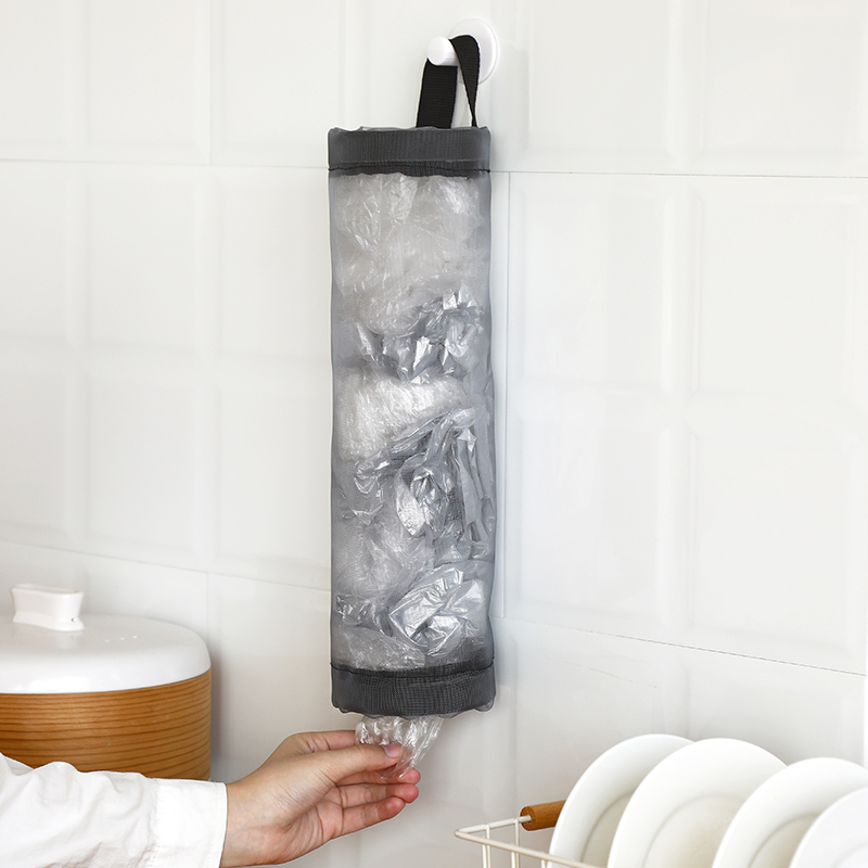 Kitchen plastic bag storage box garbage bag storage artifact creative extraction wall-mounted sundries finishing box