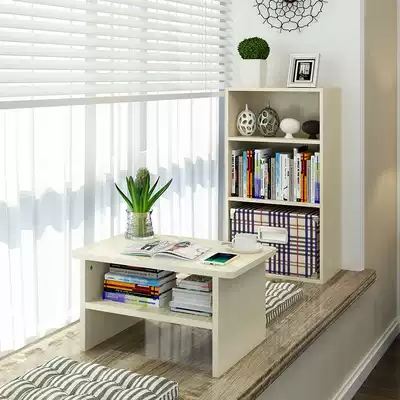 Simple modern low table Balcony tatami desk Bay window bookcase shelf Low Kang table Japanese small coffee table
