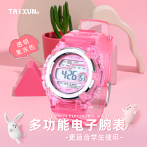 Student Cartoon Electronic Watch Sport Waterproof Alarm Clock Cute Round Children Watch Girl Boy Watch Time Clock