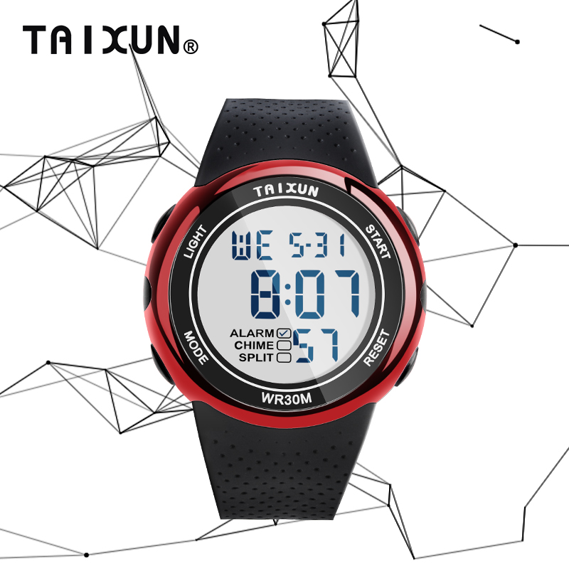 Waterproof electronic watch men's middle school student watch ins Korean version of the children's luminous simple youth trend female sports