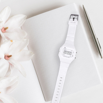 Student watch the new female white minimalist small square meter electronic watch exam dedicated children Girls electronic watch