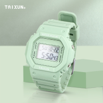 ins unicorn electronic watch schoolgirl Korean version minimalist couple luminous waterproof square motion electronic watch male