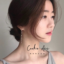 Cookie Korea imports INS minimalist style 72W tonbody 925 silver plated rose gold ear line