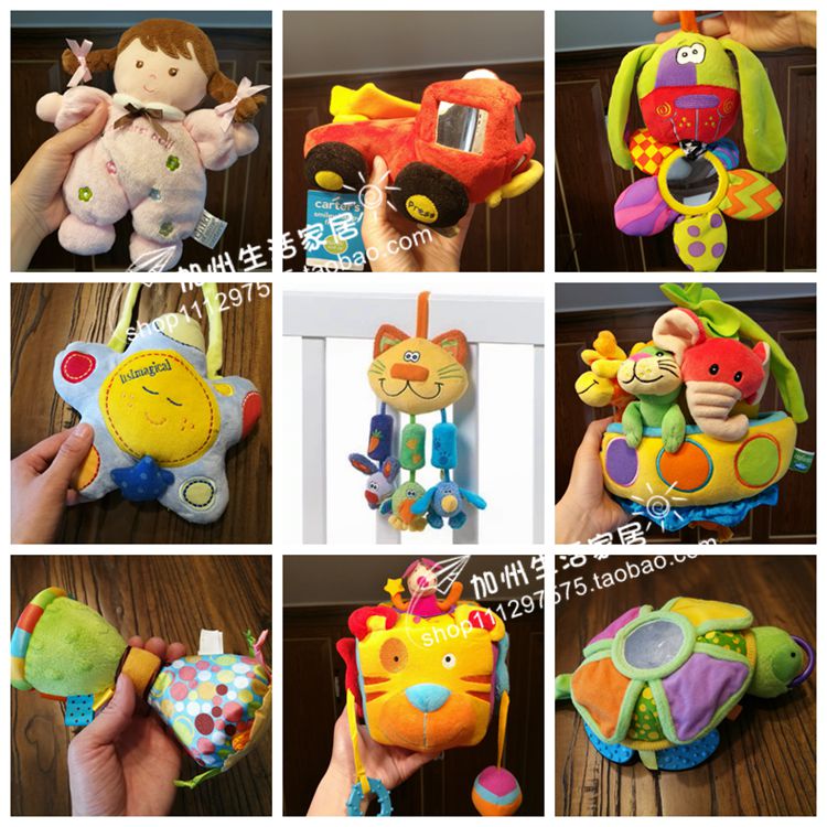 Foreign trade export surplus Infant children Baby puzzle Early education Comfort towel toy ring paper BB music box Wind bell