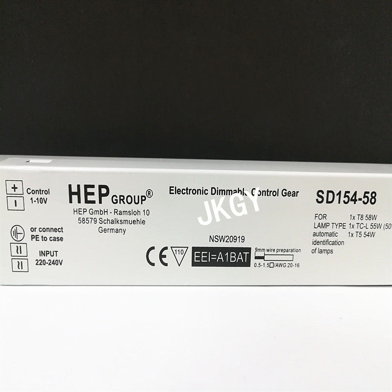 SD154-58电子调光整流器 宽电压220V输入 HEP正品灯管配件