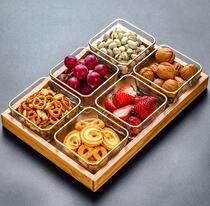 New Years year goods dishes Fashion year goods box fruit tray snacks Nordic snack pan New Year swing tray Modern style tea table