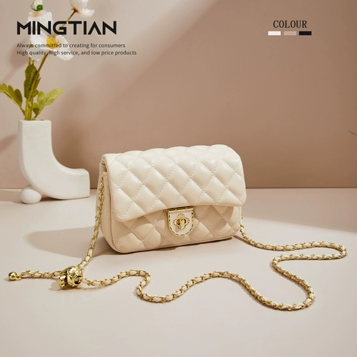 Небольшая сумка, цепь, сумка через плечо, в стиле Шанель, на цепочке, премиум класс