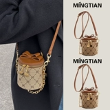 Небольшая сумка, модная сумка через плечо, демисезонная цепь, премиум класс, в западном стиле