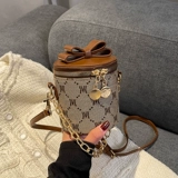 Небольшая сумка, модная сумка через плечо, демисезонная цепь, премиум класс, в западном стиле