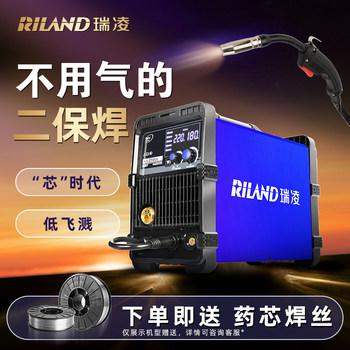 Ruiling Gasless Mig Welding Machine, Integrated Welding Machine, 220V Household Carbon Dioxide Gas Shielded Welding Machine, Small Size