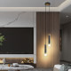 Casual Modern Bedroom Bedside Chandelier Scandinavian Study Reading Lamp with Spotlight Popular Creative Long Line Small Chandelier